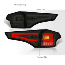 Load image into Gallery viewer, Toyota RAV4 2013-2015 LED Bar Tail Lights Chrome Housing Smoke Len White Tube