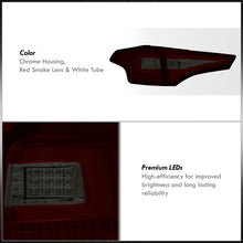 Load image into Gallery viewer, Toyota RAV4 2013-2015 LED Bar Tail Lights Chrome Housing Red Smoke Len White Tube