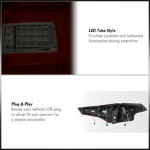 Load image into Gallery viewer, Toyota RAV4 2013-2015 LED Bar Tail Lights Chrome Housing Red Smoke Len White Tube