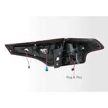 Load image into Gallery viewer, Toyota RAV4 2013-2015 LED Bar Tail Lights Chrome Housing Red Smoke Len White Tube