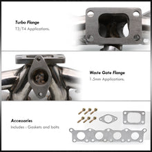 Load image into Gallery viewer, Audi A4 1996-2004 / TT 1998-2007 / Volkswagen Passat 1998-2005 / Golf GTI 1999-2005 / Jetta 1999-2005 1.8T T3 Stainless Steel Turbo Manifold
