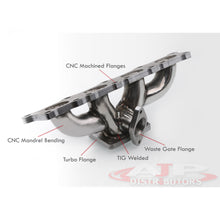 Load image into Gallery viewer, Audi A4 1996-2004 / TT 1998-2007 / Volkswagen Passat 1998-2005 / Golf GTI 1999-2005 / Jetta 1999-2005 1.8T T3 Stainless Steel Turbo Manifold