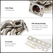 Load image into Gallery viewer, Audi Turbocharged 2.2L 20V T3 Stainless Steel Turbo Manifold