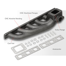 Load image into Gallery viewer, BMW 3 Series E36 E46 1991-2006 L6 M50 M52 T3/T4 Cast Iron Turbo Manifold (35mm/38mm Wastegate Flange)