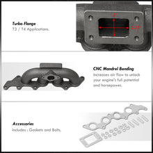 Load image into Gallery viewer, Ford Focus 2.3L 2003-2007 / Mazda 3 2.0L 2.3L 2004-2006 Cast Iron Turbo Manifold