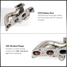 Load image into Gallery viewer, Nissan 240SX 1989-1998 CA18DET T25/T28 Bottom Mount Stainless Steel Turbo Manifold
