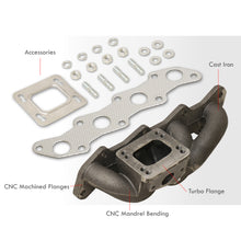 Load image into Gallery viewer, Nissan 240SX 1989-1998 KA24 T3/T4 Cast Iron Turbo Manifold (35mm/38mm Wastegate Flange)