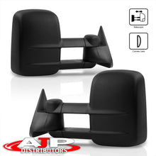 Load image into Gallery viewer, Chevrolet C/K 1500 2500 3500 1988-1998 / Tahoe 1995-1999 / GMC Yukon 1992-1999 / Suburban 1992-1999 Telescopic Extendable Manual Towing Mirrors Black