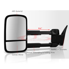 Load image into Gallery viewer, Chevrolet C/K 1500 2500 3500 1988-1998 / Tahoe 1995-1999 / GMC Yukon 1992-1999 / Suburban 1992-1999 Telescopic Extendable Manual Towing Mirrors Black