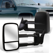 Load image into Gallery viewer, Chevrolet C/K 1500 2500 3500 1988-1998 / Tahoe 1995-1999 / GMC Yukon 1992-1999 / Suburban 1992-1999 Telescopic Extendable Power Towing Mirrors Black