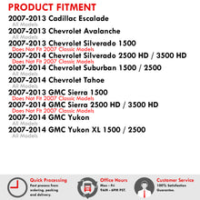 Load image into Gallery viewer, Chevrolet Silverado 2007-2013 / GMC Sierra 2007-2013 Telescopic Extendable LED Signal Heated Power Towing Mirrors Black