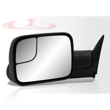 Load image into Gallery viewer, Dodge Ram 1500 1994-2001 / 2500 3500 1994-2002 Extended Flip Up Manual Towing Mirrors Black
