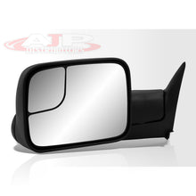Load image into Gallery viewer, Dodge Ram 1500 1994-2001 / 2500 3500 1994-2002 Extended Flip Up Manual Towing Mirrors Black