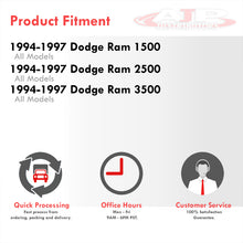 Load image into Gallery viewer, Dodge Ram 1500 2500 3500 1994-1997 Extended Flip Up Power Towing Mirrors Black