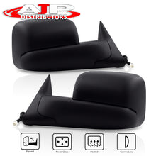 Load image into Gallery viewer, Dodge Ram 1500 1998-2001 / 2500 3500 1998-2002 Extended Flip Up Heated Power Towing Mirrors Black