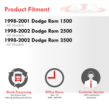 Load image into Gallery viewer, Dodge Ram 1500 1998-2001 / 2500 3500 1998-2002 Extended Flip Up Heated Power Towing Mirrors Black