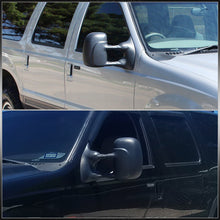 Load image into Gallery viewer, Ford F250 F350 F450 F550 1999-2016 / Excursion 2001-2005 Telescopic Extendable Power Towing Mirrors Black