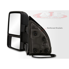 Load image into Gallery viewer, Ford F250 F350 F450 F550 1999-2016 / Excursion 2001-2005 Telescopic Extendable Manual Towing Mirrors Black