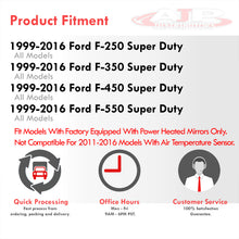 Load image into Gallery viewer, Ford F250 F350 F450 F550 1999-2016 / Excursion 2001-2005 Telescopic Extendable Heated Power Towing Mirrors Black