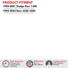 Load image into Gallery viewer, Dodge Ram 1500 1994-2001 / Ram 2500 3500 1994-2002 Regular Cab 2 Door Out Channel Window Visors