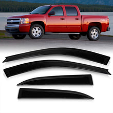 Load image into Gallery viewer, Chevrolet Silverado 2007-2013 / Avalanche 2007-2013 / Suburban 2007-2014 / GMC Sierra 2007-2013 / Yukon XL 2007-2014 Crew Cab 4 Door Tape On Window Visors