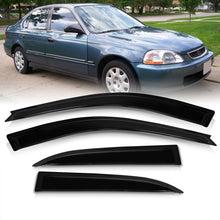 Load image into Gallery viewer, Honda Civic 1996-2000 4 Door Tape On Window Visors
