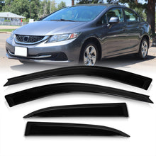 Load image into Gallery viewer, Honda Civic Sedan 2012-2015 4 Door Tape On Window Visors