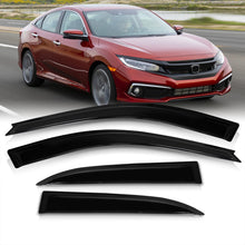 Load image into Gallery viewer, Honda Civic Sedan 2016-2021 4 Door Tape On Window Visors