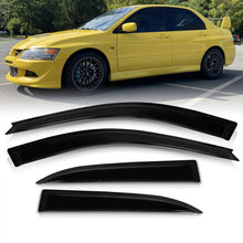 Load image into Gallery viewer, Mitsubishi Lancer 2002-2006 4 Door Tape On Window Visors