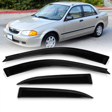 Load image into Gallery viewer, Mazda Protege 1999-2003 4 Door Tape On Window Visors