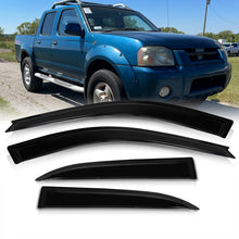 Load image into Gallery viewer, Nissan Frontier 2000-2004 Crew Cab 4 Door Tape On Window Visors
