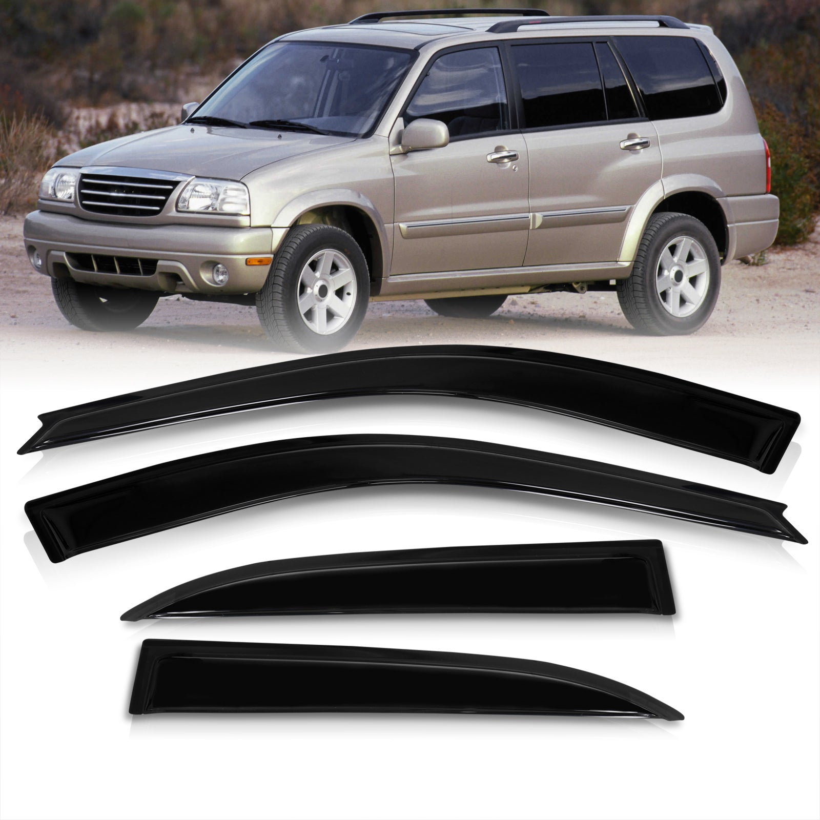 suzuページ Suzuki XL-7 2001-2006 4 Door Tape On Window Visors – AJP Distributors