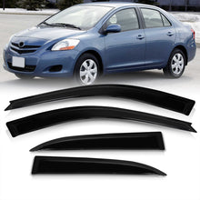 Load image into Gallery viewer, Toyota Yaris Sedan 2006-2011 4 Door Tape On Window Visors
