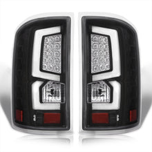 Load image into Gallery viewer, GMC Sierra 1500 2500HD 3500HD 2014-2018 LED Bar Tail Lights Chrome Housing Red Smoke Len White Tube (Excluding OEM LED & Dually Models)
