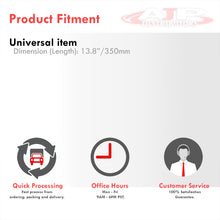 Load image into Gallery viewer, JDM Sport Universal 350mm Heavy Duty Steel Steering Wheel Polished Center Metallic Red
