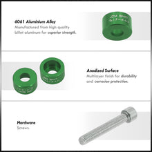 Load image into Gallery viewer, JDM Sport Acura Honda B-Series B16 B17 B18 B20 Distributor Cap Cup Washers Bolt Kit Green