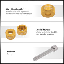Load image into Gallery viewer, JDM Sport Acura Honda B-Series B16 B17 B18 B20 Distributor Cap Cup Washers Bolt Kit Gold