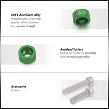 Load image into Gallery viewer, JDM Sport Acura Honda VTEC Solenoid Cap Cup Washers Bolt Kit Green