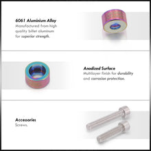 Load image into Gallery viewer, JDM Sport Acura Honda VTEC Solenoid Cap Cup Washers Bolt Kit Neo Chrome