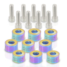 Load image into Gallery viewer, JDM Sport Acura Honda Exhaust Header Manifold Washers Cap Cup Bolt Kit Neo Chrome