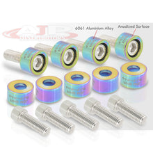 Load image into Gallery viewer, JDM Sport Acura Honda Exhaust Header Manifold Washers Cap Cup Bolt Kit Neo Chrome