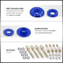 Load image into Gallery viewer, JDM Sport Acura Honda B-Series B16 B17 B18 B20 Low Profile Valve Cover Washers Bolt Kit Blue