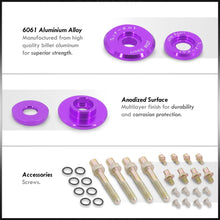 Load image into Gallery viewer, JDM Sport Acura Honda B-Series B16 B17 B18 B20 Low Profile Valve Cover Washers Bolt Kit Purple