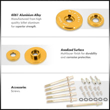 Load image into Gallery viewer, JDM Sport Acura Honda K-Series K20 K24 Low Profile Valve Cover Washers Bolt Kit Gold