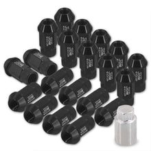 Load image into Gallery viewer, JDM Sport Universal 12 x 1.25 Lug Nuts Black (20 Pieces)