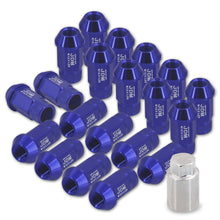 Load image into Gallery viewer, JDM Sport Universal 12 x 1.25 Lug Nuts Blue (20 Pieces)
