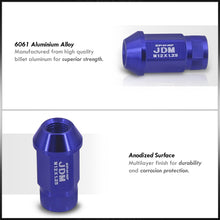 Load image into Gallery viewer, JDM Sport Universal 12 x 1.25 Lug Nuts Blue (20 Pieces)