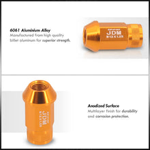 Load image into Gallery viewer, JDM Sport Universal 12 x 1.25 Lug Nuts Gold (20 Pieces)