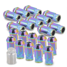 Load image into Gallery viewer, JDM Sport Universal 12 x 1.25 Lug Nuts Neo Chrome (20 Pieces)
