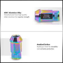 Load image into Gallery viewer, JDM Sport Universal 12 x 1.25 Lug Nuts Neo Chrome (20 Pieces)